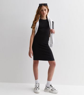 Girls black store jumper dress