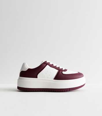 Burgundy Double Sole Trainers