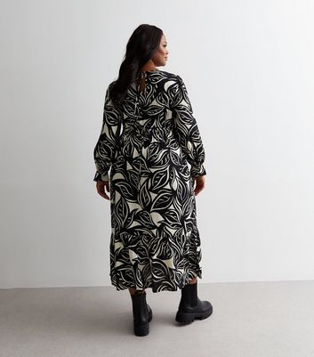 New look leaf print hot sale dress