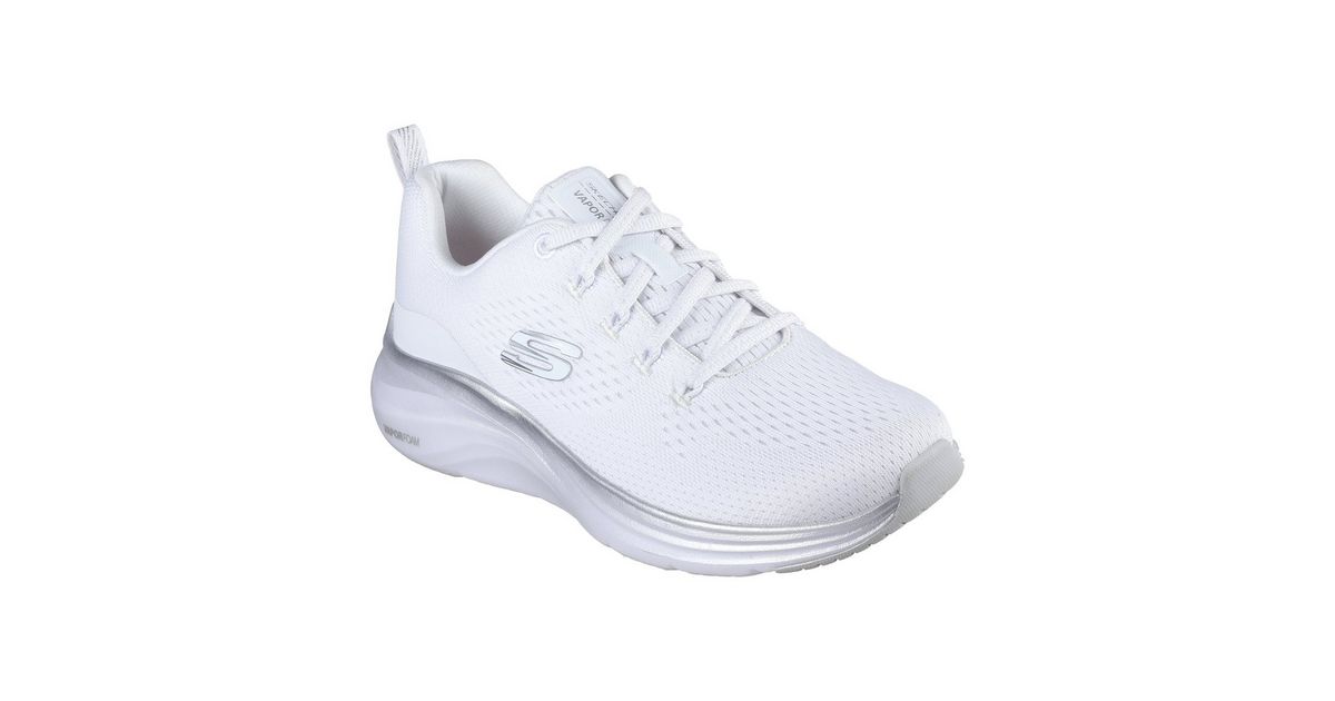 Skechers White Vapor Foam Midnight Glimmer Trainers | New Look