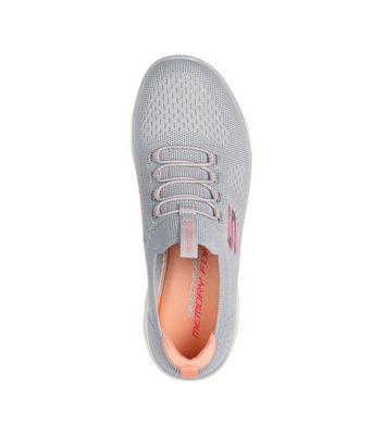 Skechers Pale Grey Summits Top Player Trainers New Look