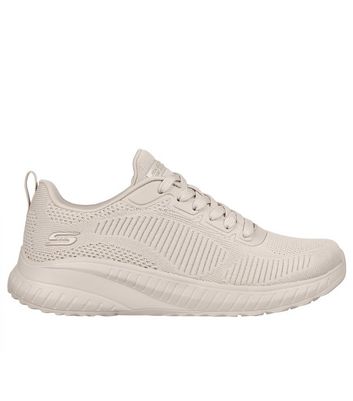 Skechers Cream Bobs Squad Chaos Face Off Trainers New Look
