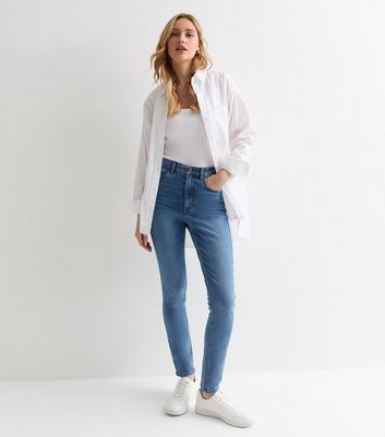 Blue Lift Shape Jenna Skinny Jeans New Look