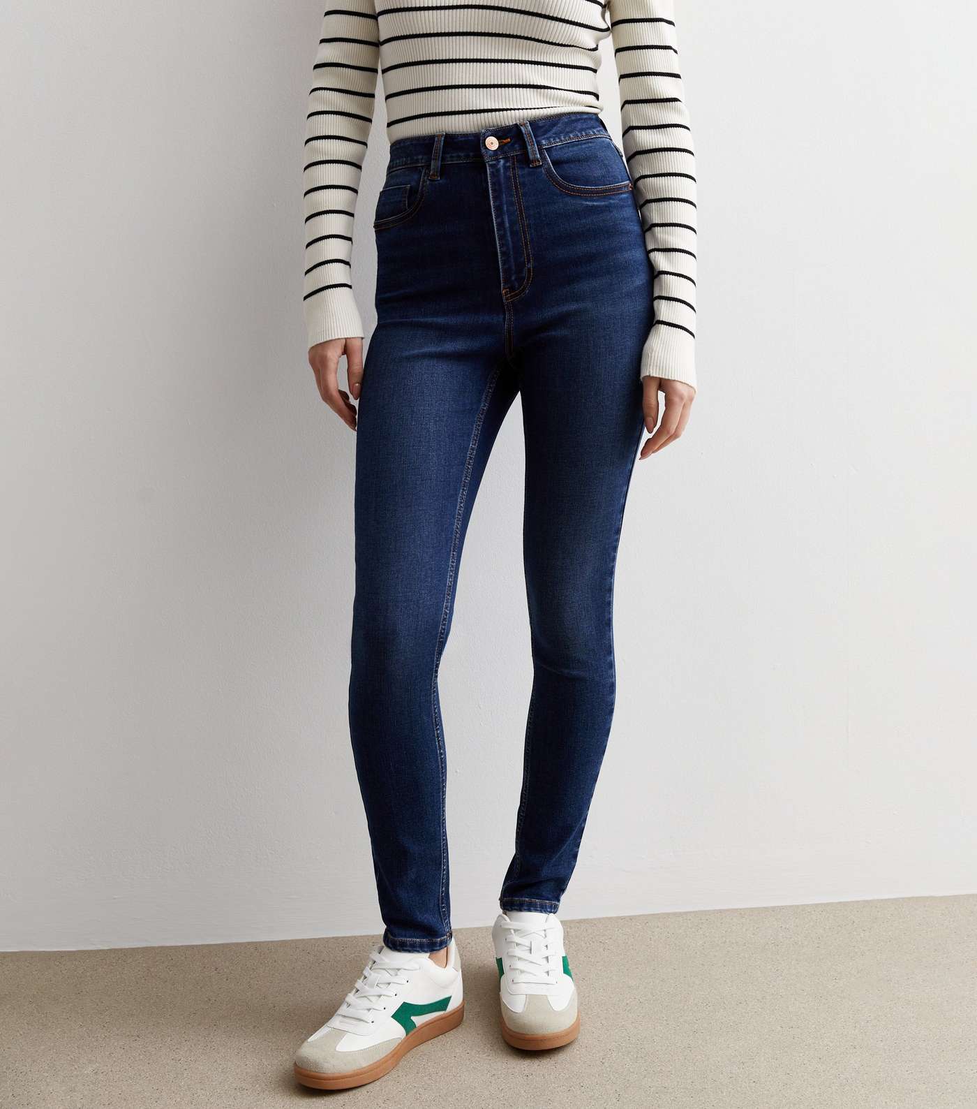 Navy Lift & Shape Jenna Skinny Jeans Image 2