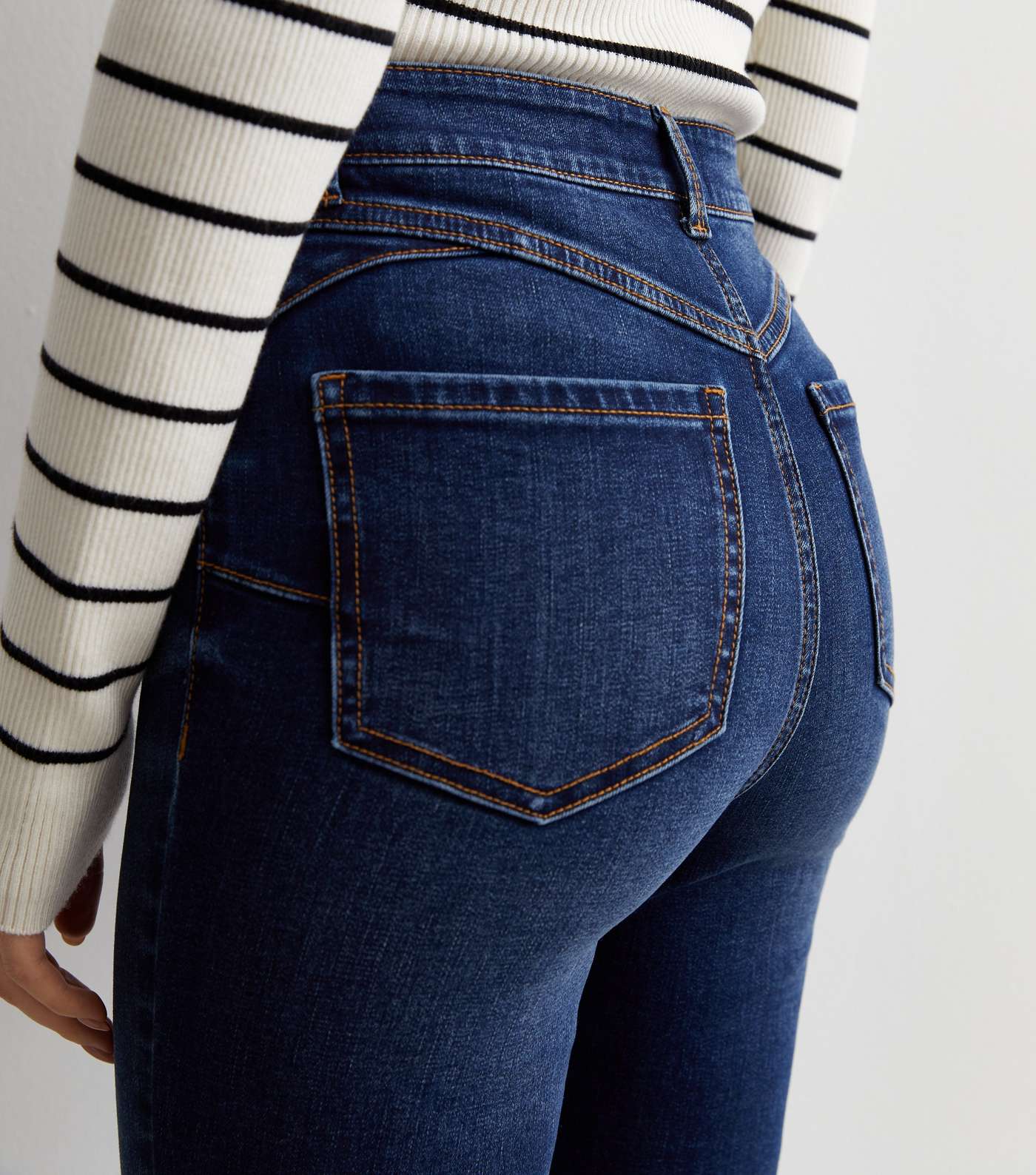 Navy Lift & Shape Jenna Skinny Jeans Image 4