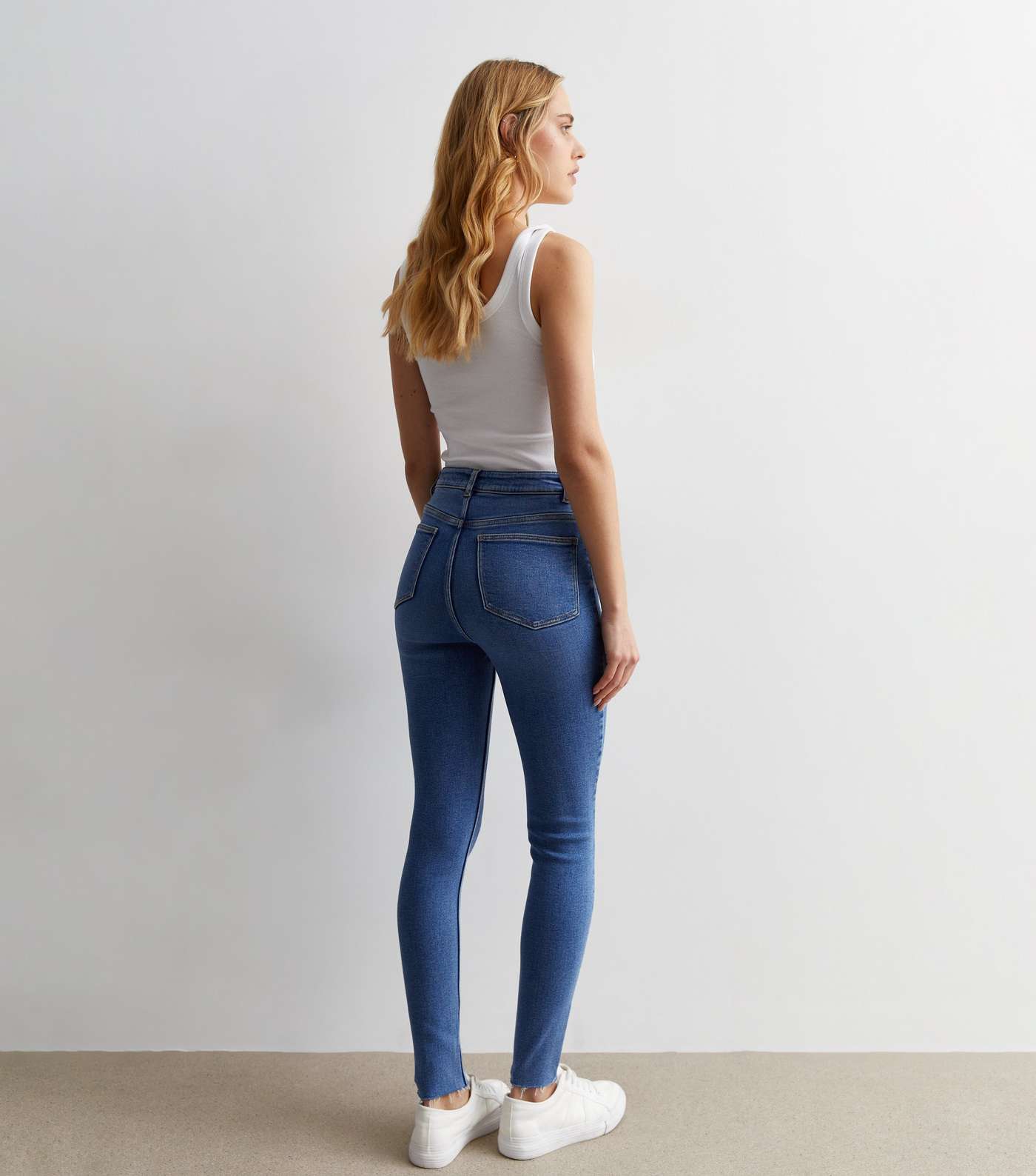 Blue Hallie Super Skinny Jeans Image 5