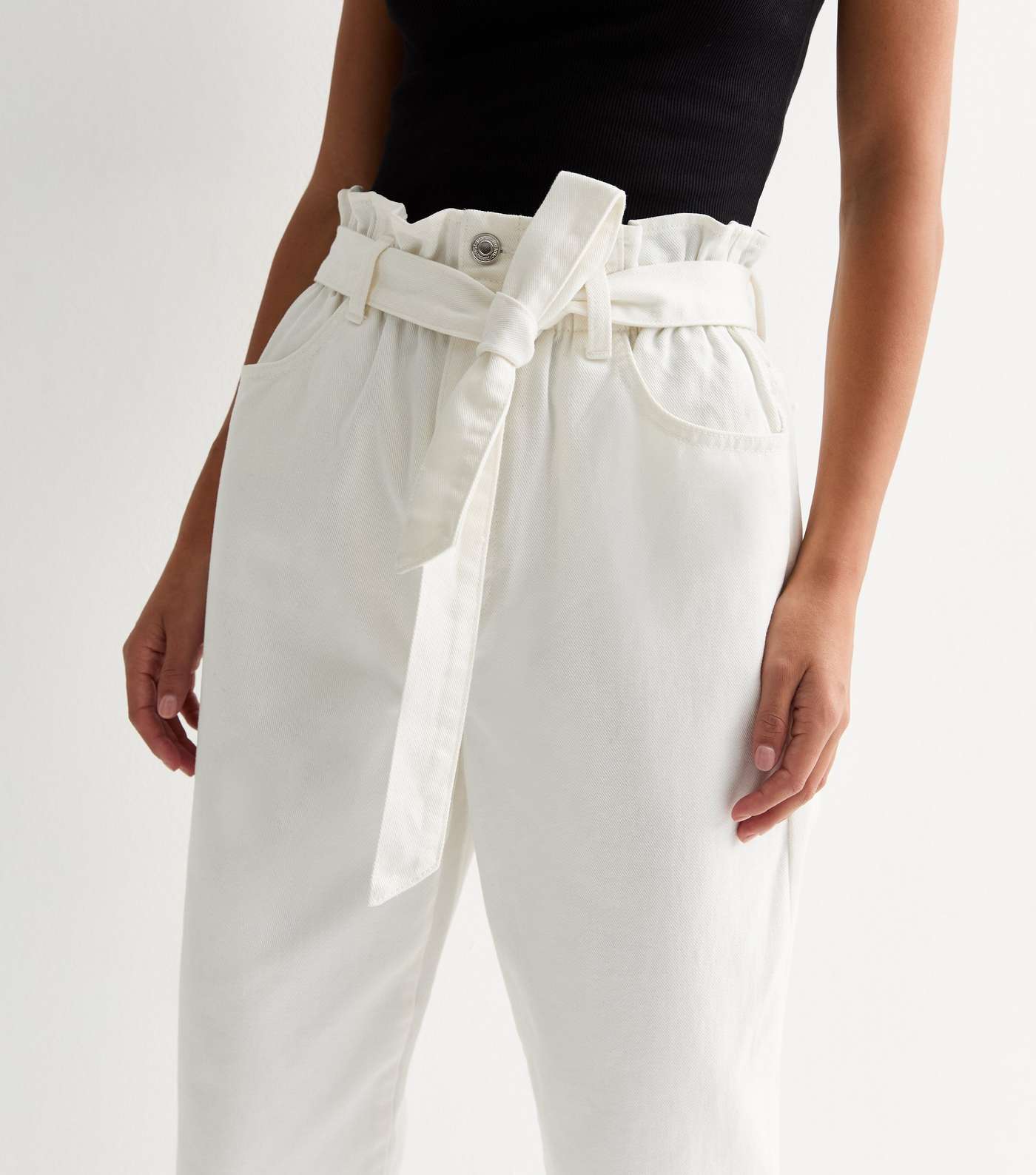 Off White Dayna Paperbag Jeans Image 3
