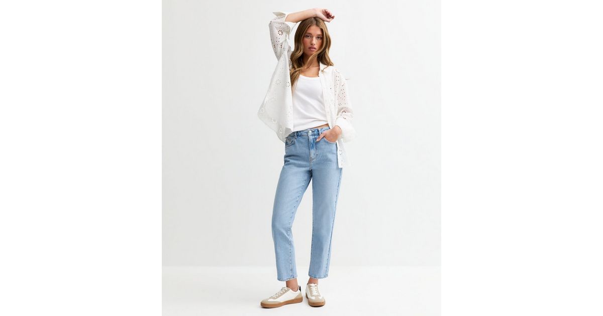 Straight Ankle Grazer Jeans Pale Blue Hannah Ankle Grazer