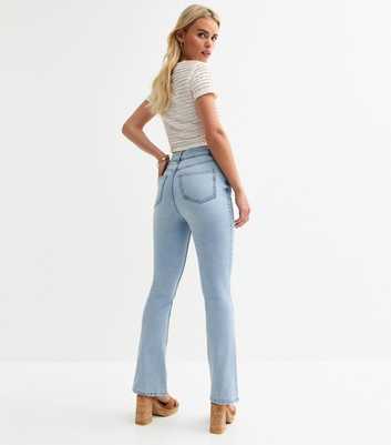 Petite Light Blue Bootcut Leg Jeans