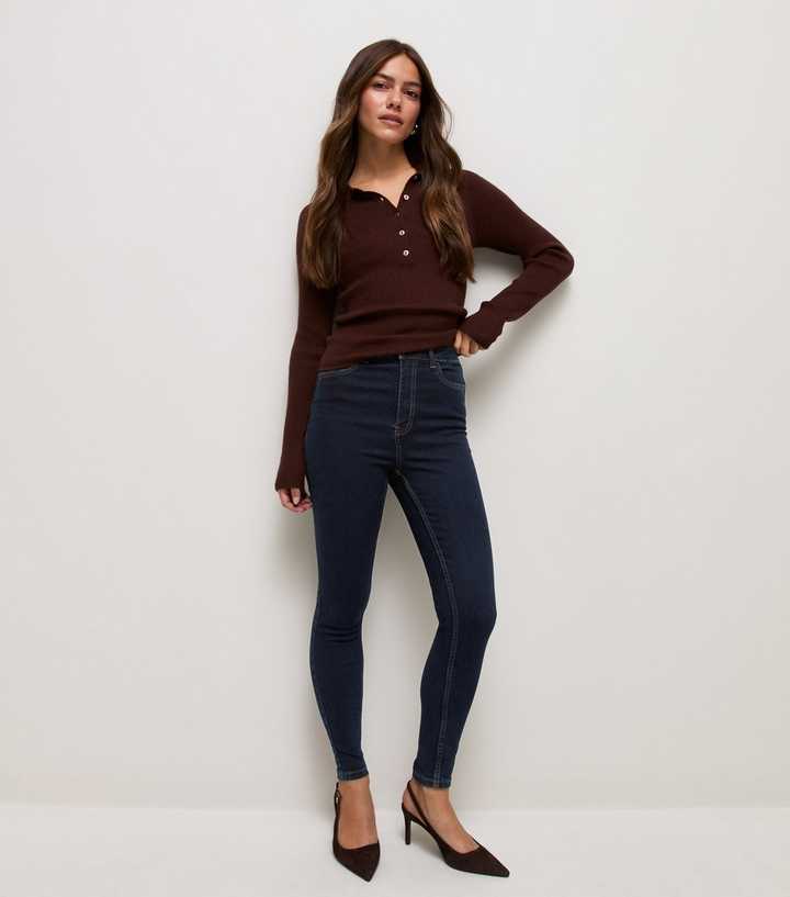 Petite Dark Indigo Jenna Skinny Jeans