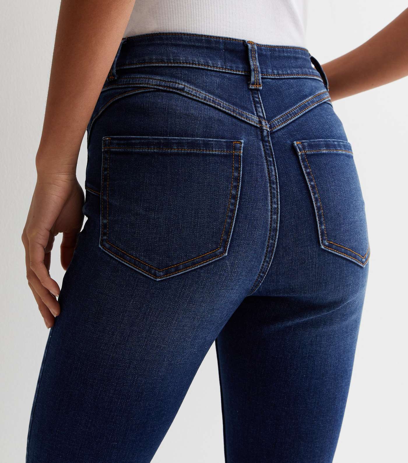 Petite Blue Lift & Shape Jenna Skinny Jeans Image 6