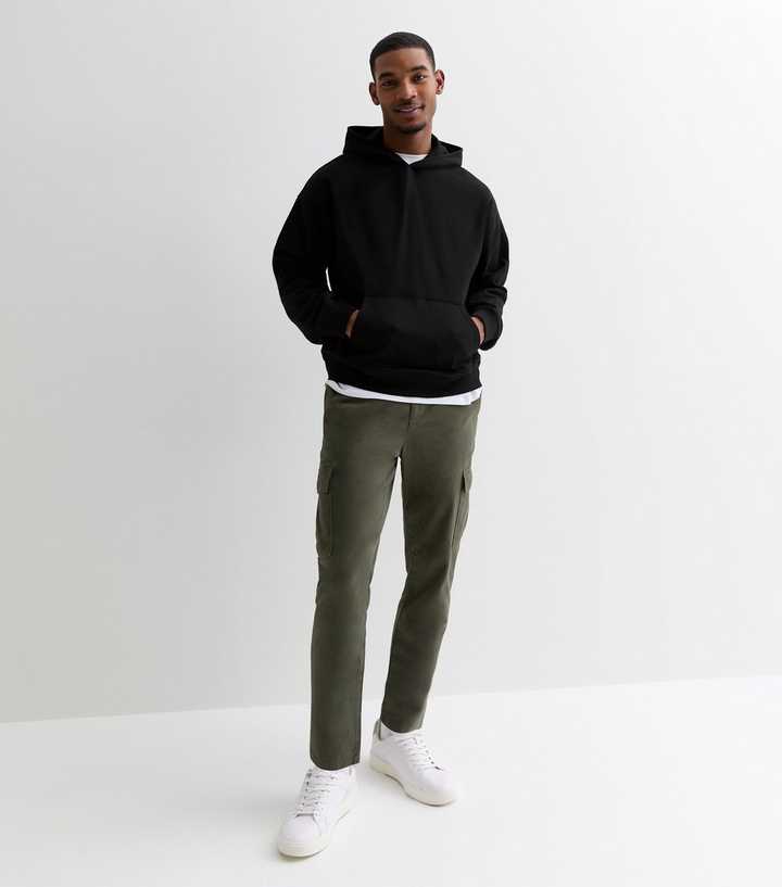 Khaki Cotton Cargo Trousers