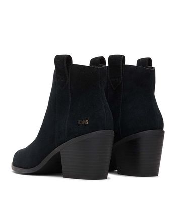 Toms black hot sale suede boots