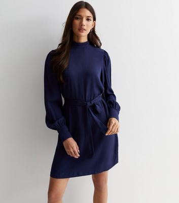 Long sleeve 2024 belted dress