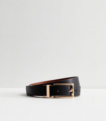 Multicoloured Leather Look Reversible Belt New Look