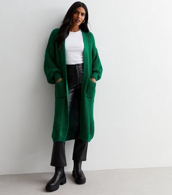 Womens long outlet green cardigan