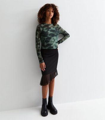 Camouflage skirt new sales look