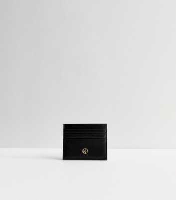 Black Leather-Look Card Holder