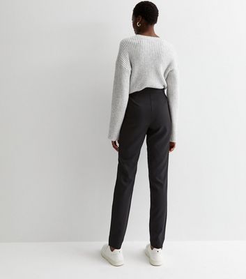 Long leg slim on sale fit black trousers