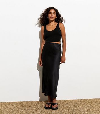 Black midi hotsell skirt and top