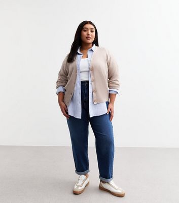 High waisted plus size best sale mom jeans