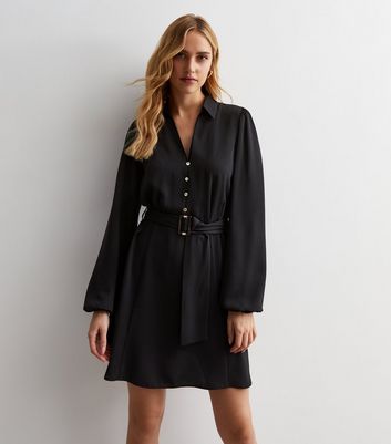 New look maxi shirt dress hot sale in black