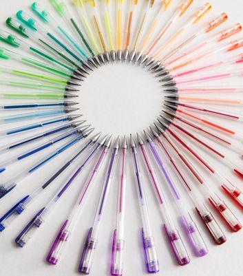 60 Pack Multicoloured Gel Pens