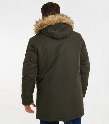 French connection mens parka on sale khaki