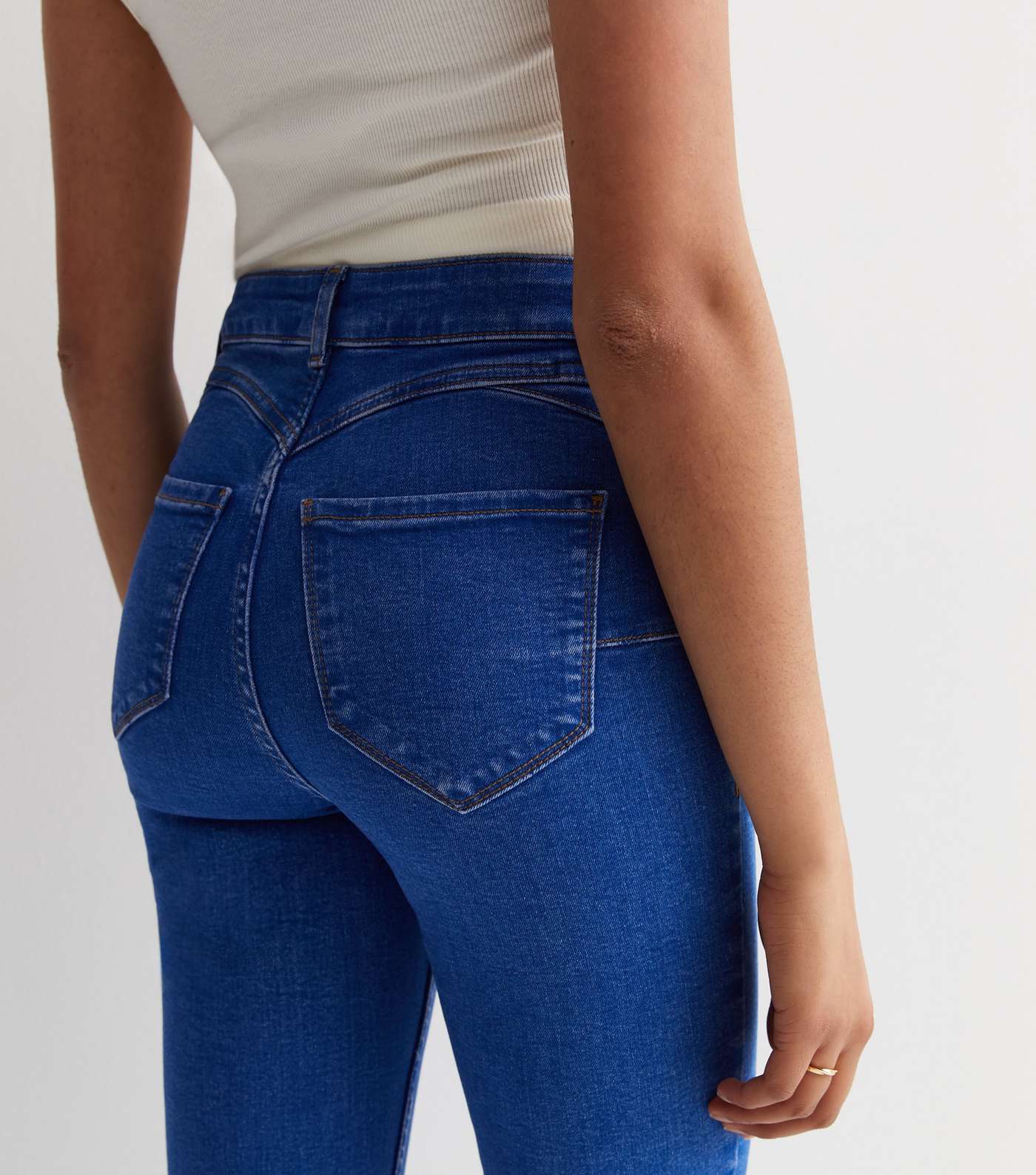 Bright Blue Lift & Shape Jenna Skinny Jeans Image 5