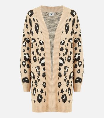 Leopard print hot sale maxi cardigan