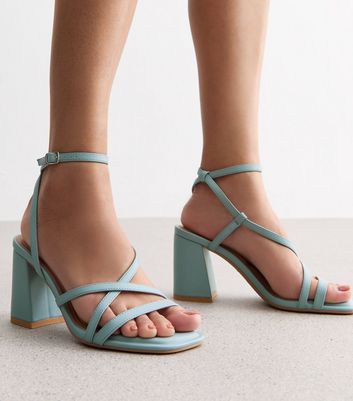 New look pale cheap blue sandals