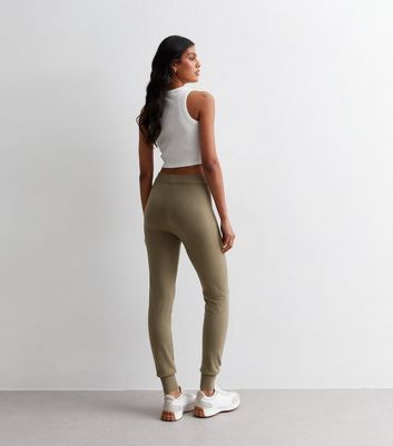 Gini London Light Brown High Waist Cuffed Leggings New Look