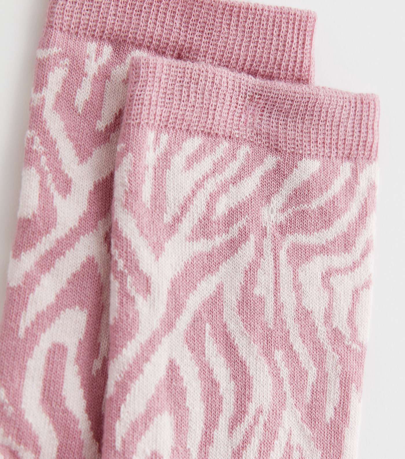 Pink Zebra Print Socks Image 2