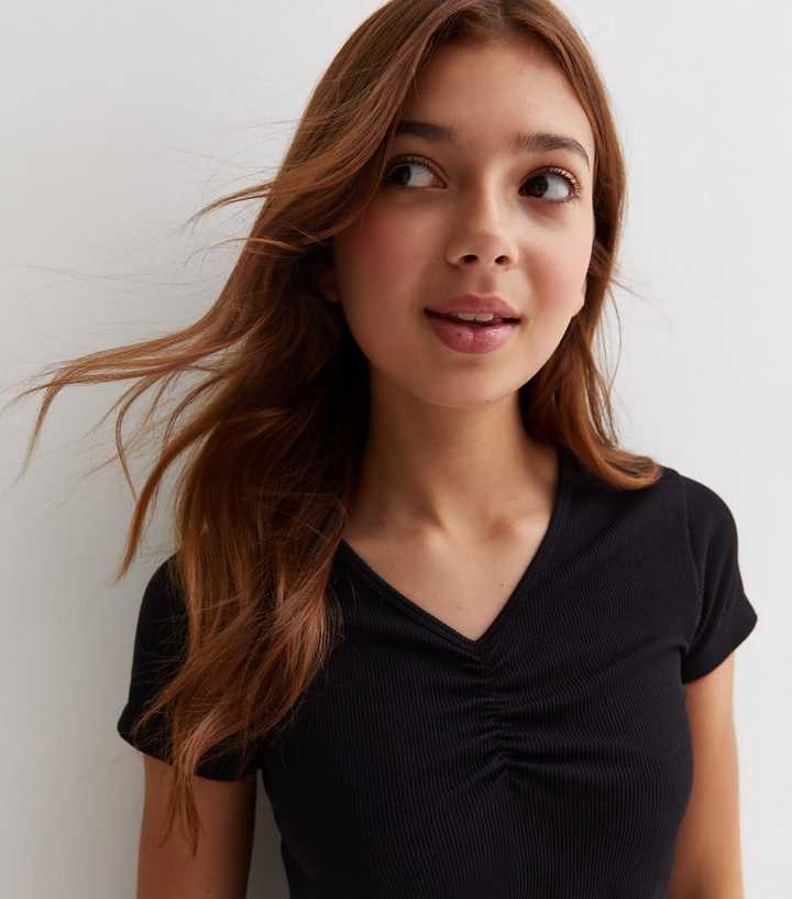 v neck shirts for girls