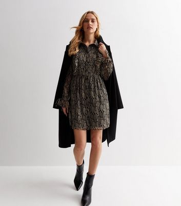 Ruffled animal clearance print dress zara