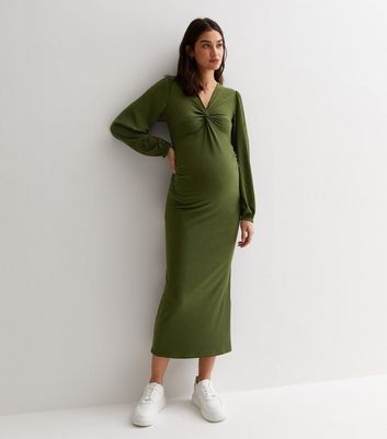 New look best sale green maternity dress