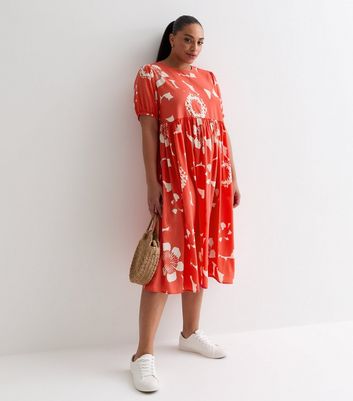 New look red floral dress best sale