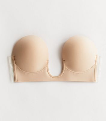 Perfection Beauty Tan B Cup Plunge Stick On Bra New Look