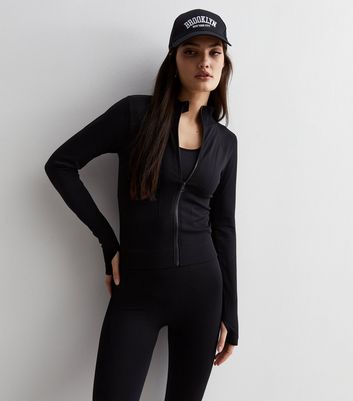 Black zip shop up sports jacket