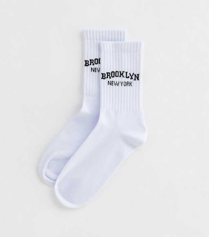 White Brooklyn Tube Socks