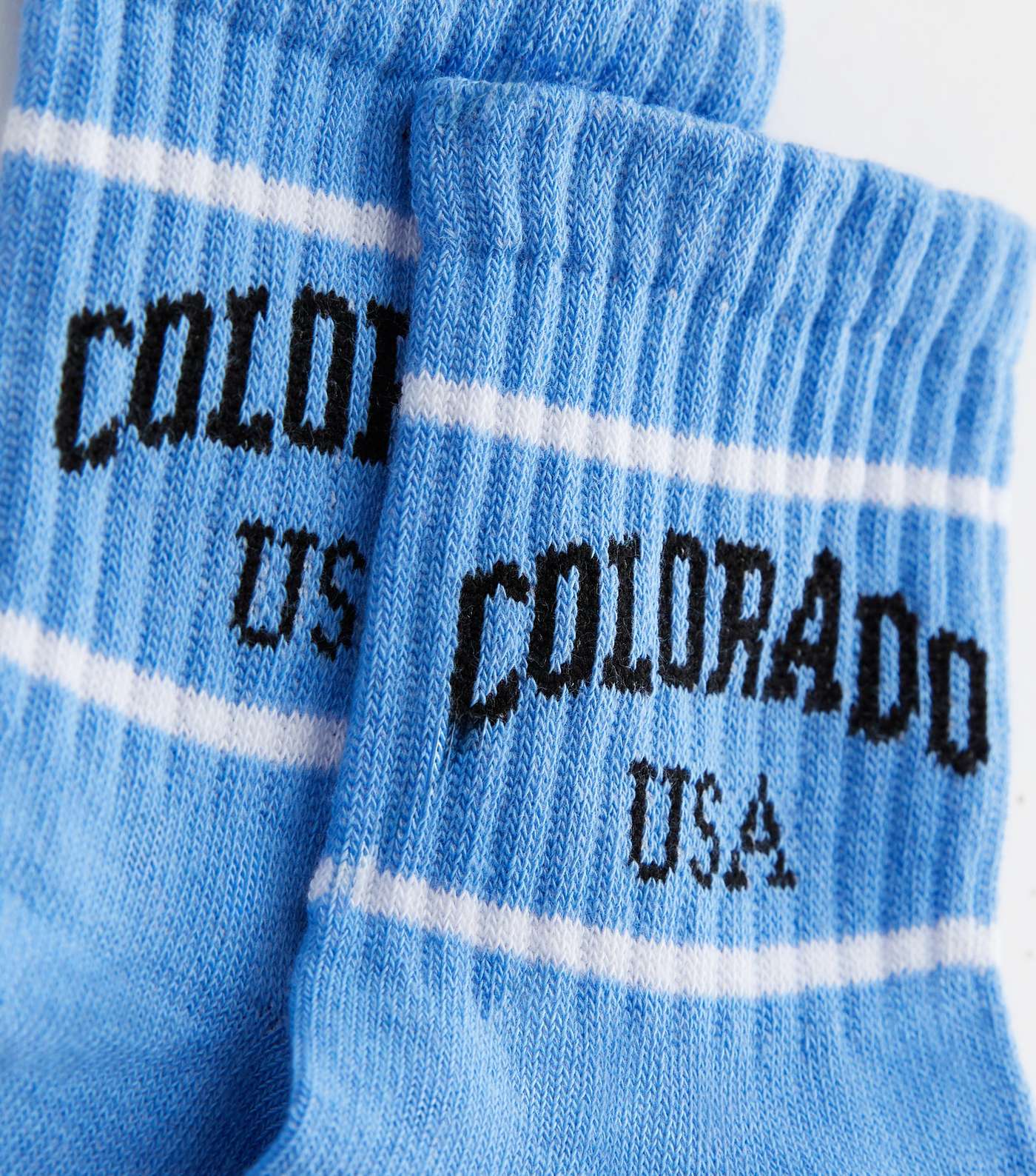 Bright Blue Colorado Tube Socks Image 2