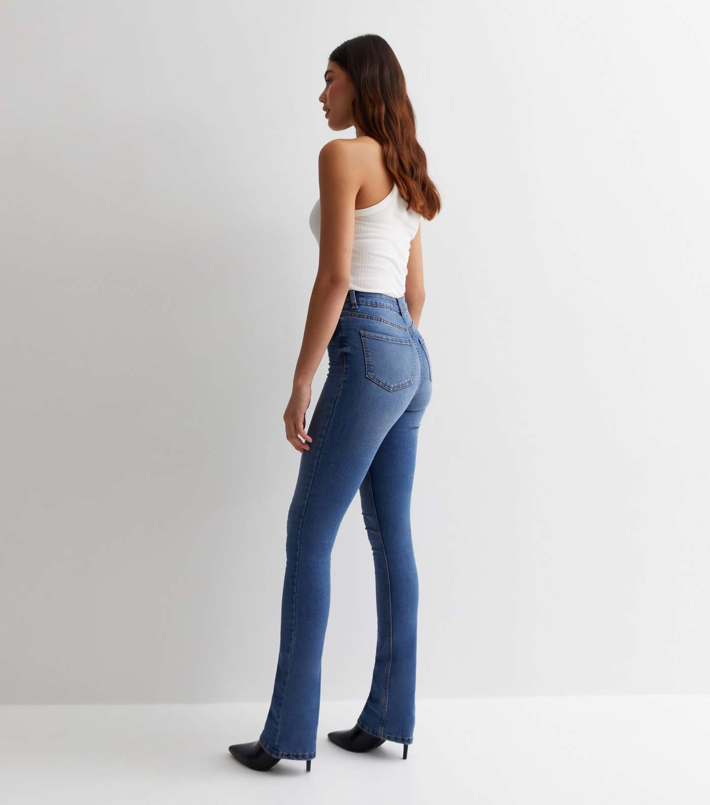 Tall Blue Waist Enhance Quinn Bootcut Jeans Image 5