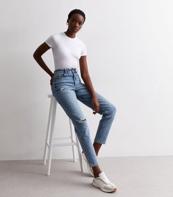 New look tori sales mom ripped jeans