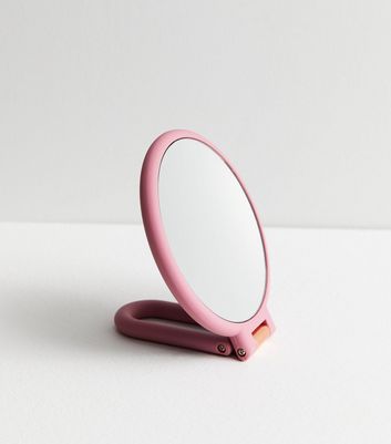 Danielle Creations Pink Compact Hand Mirror New Look