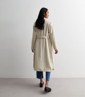 Beige duster coat sale