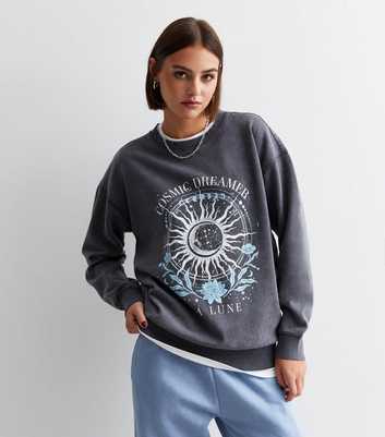 Skinnydip Black Disney Lilo & Stitch Logo Sweatshirt