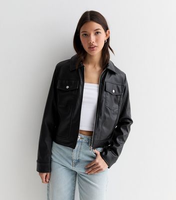 New look girls hot sale leather jacket