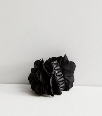 Black Corsage Hair Claw Clip New Look