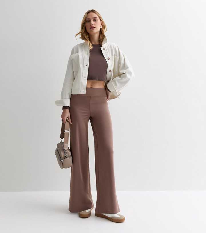 Mink Wide Leg Leggings