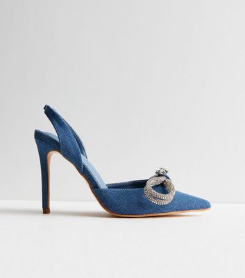 New look hotsell blue court shoes